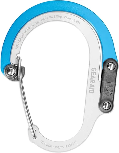 Miniatura 2 de GEAR AID HEROCLIP (grande) mosquetón y clip de gancho para colgar artículos de alta resistencia, mochilas de camping, maletas, kayaks, bicicletas