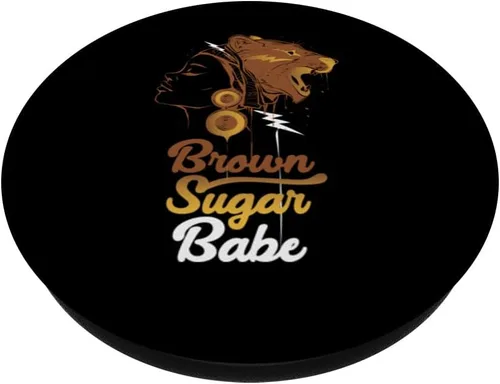 Miniatura 2 de Brown Sugar Babe Proud Black Women African Pride PopSockets Adhesive PopGrip