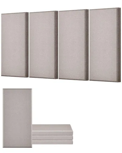 Miniatura 12 de VEVOR 4 piezas de paneles acústicos, paneles de absorción de sonido de fibra de vidrio de 2 pulgadas de espesor y 23.6 x 11.8 pulgadas, tableros