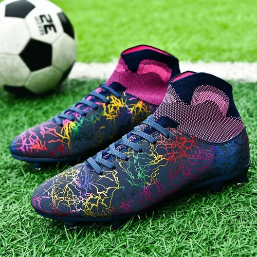 Miniatura 3 de ESXGED Zapatos de fútbol ligeros de moda para mujer, zapatos de fútbol para hombre, cómodos, zapatos de pinchos, para entrenamiento, atléticos