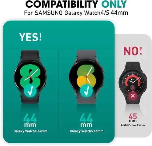 Miniatura 2 de SUPCASE para Samsung Galaxy Watch 5 Correa de 44mm con Funda (Unicorn Beetle Pro), [Protección contra Caídas de Grado Militar] Funda Resistente