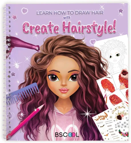 Miniatura 6 de BSCOOL Nails Studio Learn to Design Nails Activity Book for Girls Ages 5+ – 2 Pack – Nail Art Sticker Design Book with Guides – Creative Birthday