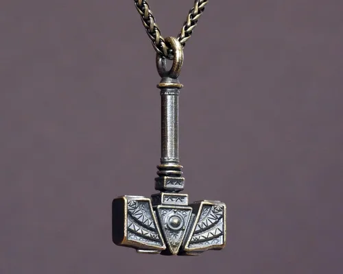 Miniatura 160 de Viking Thors Hammer Necklace Pendant - Vegvisir Aegishjalmur Helm of Awe Raven Huginn Muninn Pendant Necklace Amulet Talisman - Thor Necklace