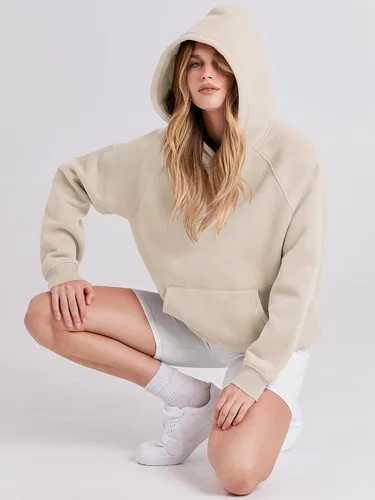 Miniatura 149 de ANRABESS - Sudaderas con capucha para mujer, sobre talla, de vellón de manga larga, modelo de 2024, para otoño