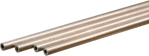 K&S 9801 - Tubo redondo de aluminio de metales de precisión 385.866 – 0.079 in de diámetro x 0.018 in de pared x 11.811 in de largo – Manualidades