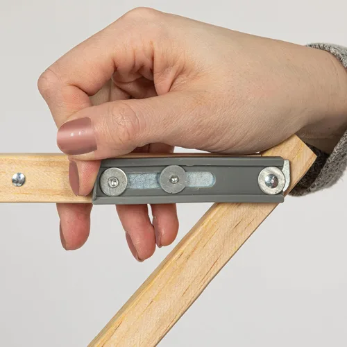 Miniatura 10 de Household Essentials X-Frame - Estante de secado de ropa, marco de madera estable con pies inclinados, varillas envueltas en vinilo suave, 23.8 pies