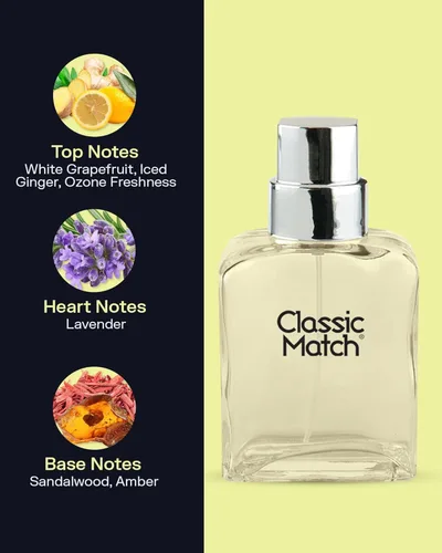 Miniatura 3 de PB ParfumsBelcam Classic Match CM Eau De Toilette Spray, fragancia fresca y elegante para hombres, notas amaderadas y florales, aroma duradero