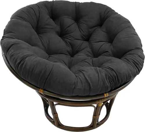 Miniatura 15 de Cojín de microgamuza para sillón papasan, color sólido, de Blazing Needles Vino tinto