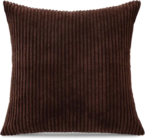 Miniatura 148 de Artscope Fundas de Almohada de Pana a Rayas Acogedoras Súper Suaves Decorativas Cuadradas Fundas de Cojín para Sofá Sillón Dormitorio Decoración