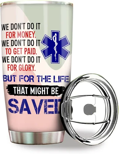 Miniatura 10 de Regalos EMT para Mujeres - Taza de Acero Inoxidable 20oz, Regalos de Apreciación de la Semana Feliz EMS al Por Mayor para Hombres, Accesorios