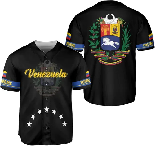 Royal Fight - Camiseta de béisbol de Venezuela personalizada para hombre, camiseta de béisbol venezolana, bandera de Venezuela, béisbol