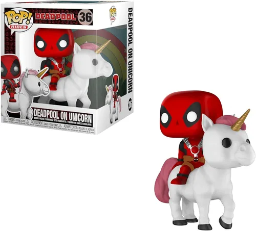 Miniatura 3 de Marvel Funko POP! Rides Deadpool on Unicorn - Figura de vinilo exclusiva #36