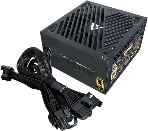 Apevia ATX-GX850W Galaxy 850W (sin conector PCIe 5.0 y Gen 5 12VHPWR) Fuente de alimentación semimodular para juegos PFC ATX activa con