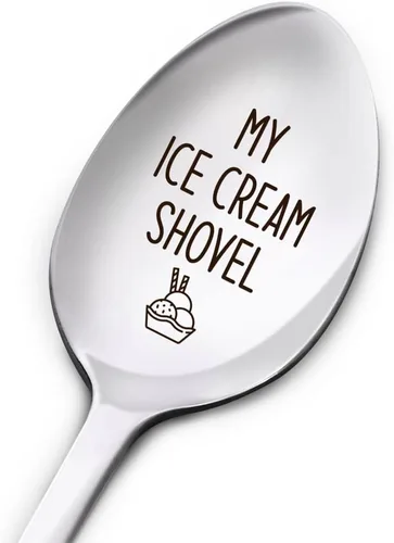 Miniatura 8 de My Yogurt Spoon - Cuchara grabada de acero inoxidable para mujeres, hombres, mamá, papá, abuela, abuelo, hermana, amigos