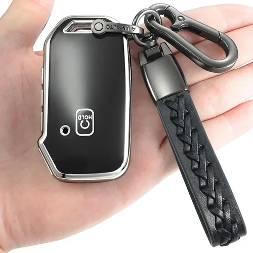 Miniatura 9 de Kirsnda Funda para llavero Kia, funda con llavero, TPU suave protege la llave del coche, compatible con Cerato Ceed Forte NIRO Sorento Seltos Soul