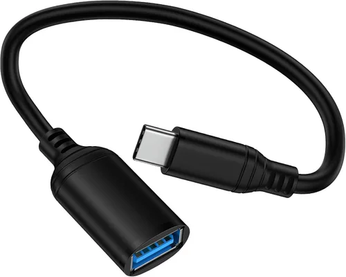 Cable adaptador USB a USB C tipo C OTG cable para iPhone 17e 17 Pro Max 17 Pro 17 Air 16 Plus 15, USB A hembra a USB C macho OTG cable adaptador