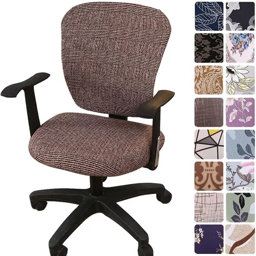 Miniatura 15 de Melaluxe - Funda para silla de oficina de computadora, funda universal protectora y elástica, cubierta elástica para silla giratoria