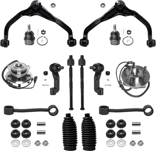 Miniatura 116 de Detroit Axle - Kit de nudillos de dirección delantera izquierda para Ford Edge Lincoln MKX 07-10, cojinete de rueda del lado del conductor, nudillo