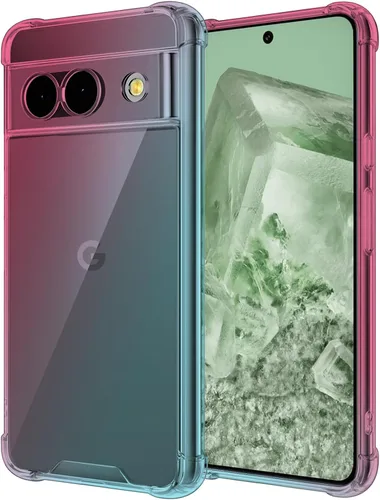 Miniatura 13 de KIOMY Funda de color rosa intenso neón para Google Pixel 6a a prueba de golpes, cubierta protectora de poliuretano termoplástico flexible, bisel