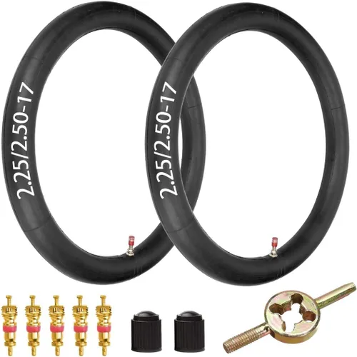 FVRITO Tubo interior 2.25/2.50-17 70/100-17 para C70 C100 C102 CL70 CA100 CA200 CM91 P50 CL70 PA50 CR80R CR85R 81 puch CT90 Trail S65 RM88 5 TS50