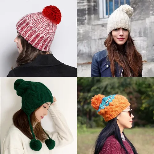 Miniatura 4 de 20 pompones de hilo grandes de 2 pulgadas, hechos a pedido, bolas de hilo acrílico para sombreros o decoraciones de fiesta, pompones de manualidades