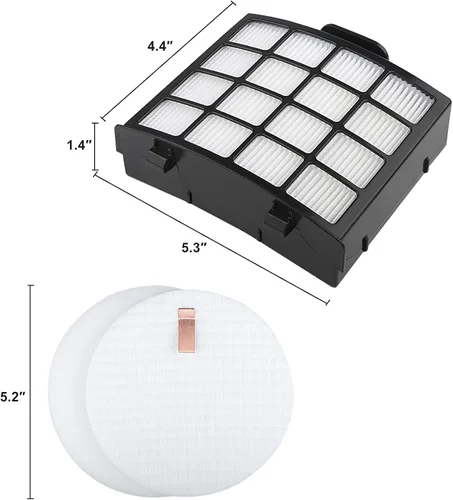 Miniatura 2 de AZ2002 - Filtros de vacío de repuesto para Shark Vertex DuoClean PowerFin Aspiradora vertical AZ2002, AZ2000W, AZ2000, parte XFFKAZ2000, XHFAZ2000