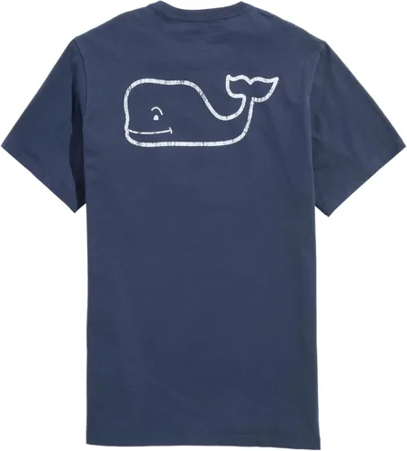 vineyard vines Camiseta vintage de manga corta para hombre con bolsillo de ballena