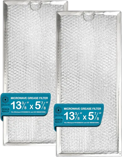 Repuesto para filtro Whirlpool W10208631A, GE WB06X10596, AP5617368 filtro de grasa para muchas microondas, 13 x 6 (empaquetado en caja) (paquete de