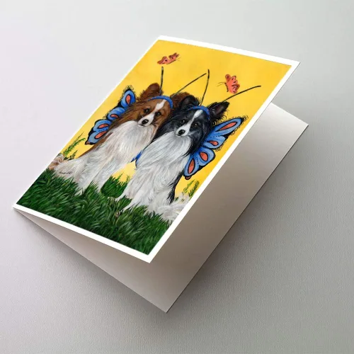 Miniatura 86 de Caroline's Treasures PPP3013GCA7P - Tarjetas de felicitación y sobres para mascotas de Basset Hound Teacher, paquete de 8 tarjetas en blanco