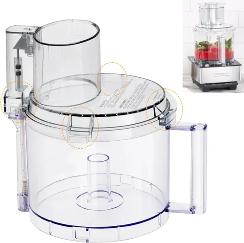 Miniatura 7 de Empujador grande de 14 tazas DLC-2014PT1 y empujador pequeño DLC-2014SPT1-1, compatible con 4 pestañas de bloqueo DLC-005AGTXT1 y cubierta