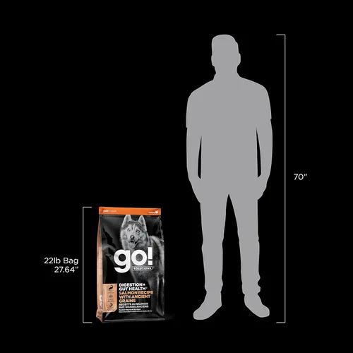Miniatura 10 de Go! Solutions Digestion + Gut Health - Alimento seco de salmón para perros, croquetas premium sin pollo para bienestar gastrointestinal y digestivo