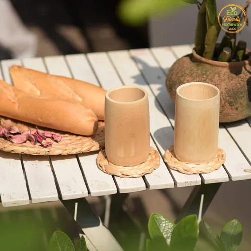 Miniatura 5 de Posavasos absorbentes de jacinto de agua para bebidas, posavasos tejidos para mesa de café, posavasos de tazas, decoración de artículos