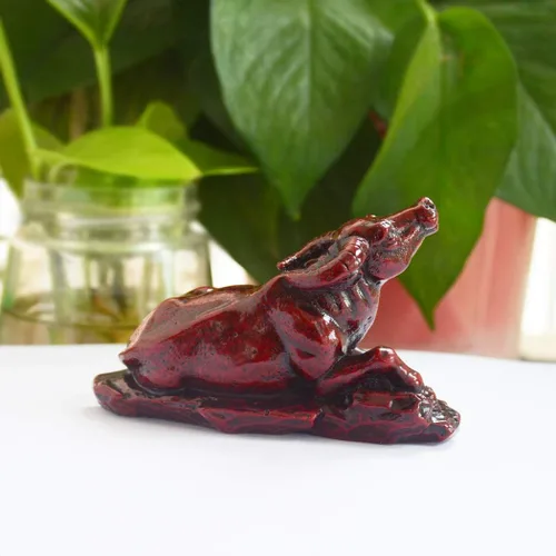 Miniatura 3 de Feng Shui - Figuras de toro del zodiaco chino, buey, año de riqueza, de resina, coleccionable, para el hogar, mesa, decoración artística, regalo