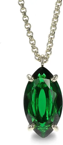 Miniatura 6 de Deslumbrante collar de esmeralda, collares de oro con colgante de piedras preciosas para mujer, cumpleaños, boda, aniversario para ella, collar