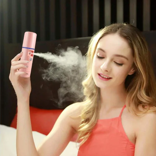 Miniatura 5 de Nano Facial Mister Humidificador de atomización hidratante de niebla fría vaporizador facial práctico pulverizador hidratante e hidratante para Rosa