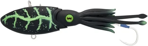 Miniatura 24 de Nomad Design Señuelo de pesca vibratorio patentado original de Squidtrex – Señuelo de plástico suave TPE con aroma añadido para agua salada con Cali