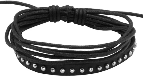Miniatura 4 de Juego de 4-10 pulseras de cuero para mujeres y hombres, cuentas de madera trenzadas, cordón ajustable