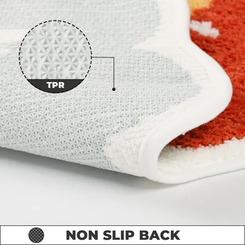 Miniatura 5 de Alfombra de baño ultra absorbente, de microfibra gruesa y resistente, esponjosa, lavable a máquina, alfombra de baño antideslizante para baño