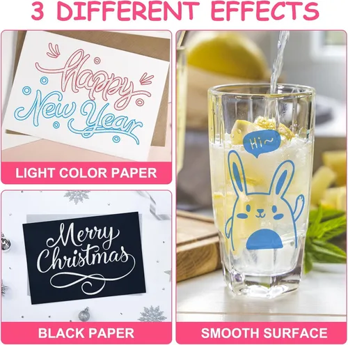 Miniatura 3 de Muchcute Marcadores Brillantes con Contorno Bolígrafos de Gel con Purpurina: 36 Rellenos para Calcetines Regalos para Preadolescentes y Adolescentes