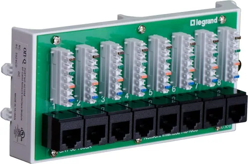 Miniatura 7 de Legrand - Módulo de interfaz de red OnQ Cat5e, módulo WiFi con 8 puertos, caja de red que proporciona conectividad a dispositivos conectados