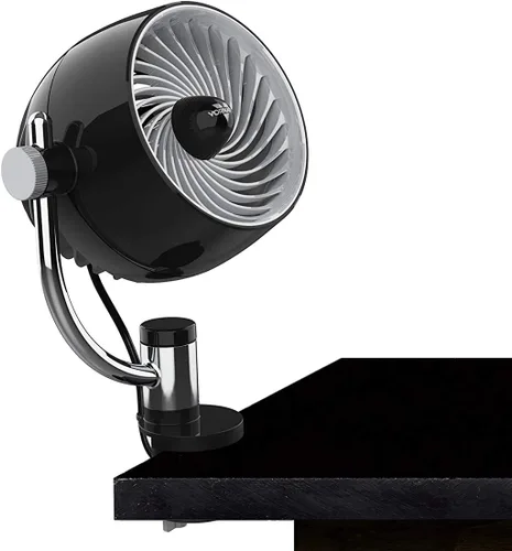 Ventilador Circulador de Aire Personal Vornado Pivot3 con Clip, con Clip Multisuperficie, Ventilador Portátil Silencioso para Oficina o Dormitorio,