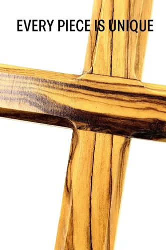 Miniatura 5 de Cruz de pared de madera de olivo de Zuluf de Belén 12 cm Hecha a mano, decoración cristiana y católica, regalo navideño para colgar en la pared