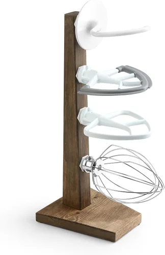 Miniatura 9 de Soportes de Madera para Accesorios de Batidora de Pie, Compatible con Accesorios de Mezcladora KitchenAid, Organizador de Accesorios de Cocina