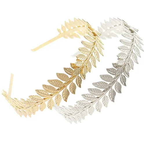 Miniatura 8 de WLBON Diadema de hojas de Halloween, corona de diosa romana, bandas para el cabello, diadema de hojas, diadema para mujer, Navidad, boda