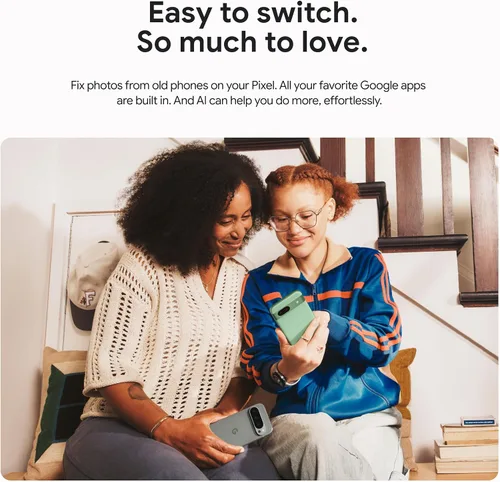 Miniatura 8 de Google Pixel 9 - Teléfono inteligente Android desbloqueado, batería de 24 horas, cámara avanzada y pantalla Actua de 6.3 pulgadas, obsidiana, 256 GB