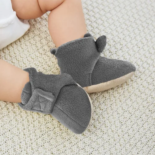 Miniatura 2 de pureborn Botines de invierno para bebé, de forro polar, antideslizantes, para cuna