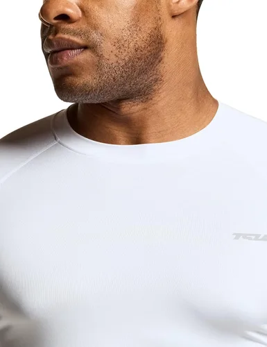 Miniatura 6 de TSLA - Paquete de 1 o 3 camisas de compresión de manga larga FPU 50+ para hombre, camisa de entrenamiento atlético, protector de erupción