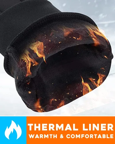 Miniatura 5 de Guantes de invierno para mujeres y hombres guantes térmicos para correr con forro fino para pantalla táctil guantes ligeros para caminar