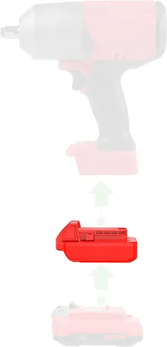 Miniatura 2 de 1 adaptador actualizado para herramientas inalámbricas Milwaukee M18, compatible con baterías Craftsman V20 de 20 V (solo adaptador)