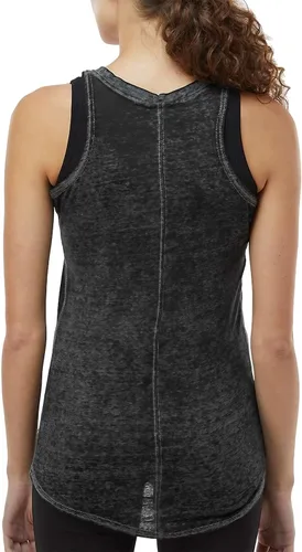 Miniatura 2 de Threadrock Camiseta sin mangas con diseño de bandera Burnout de Honor Respect para mujer